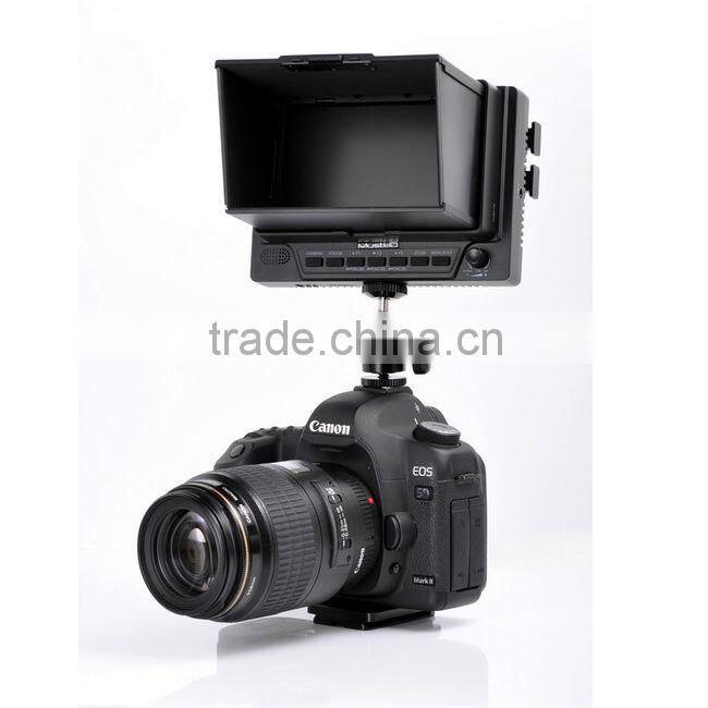 MustHD 5 inches On Camera Video assist Field Monitor with HDMI input Focus Assist Marker False Color Pixel to Pixel etc