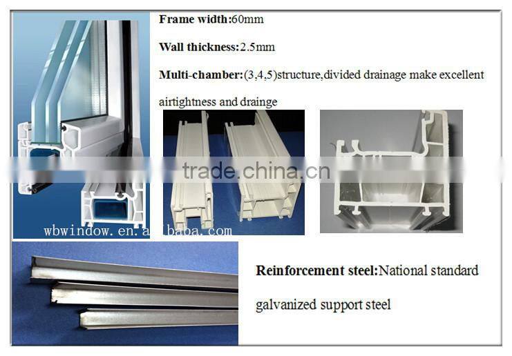 European style tilt and turn window, pvc windows and doors