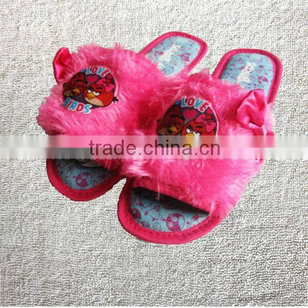 Jersey with teddy print women indoor Slippers, women home slippers,women house slippers,