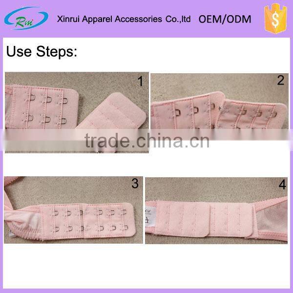 Stainless hooks nylon bra extender