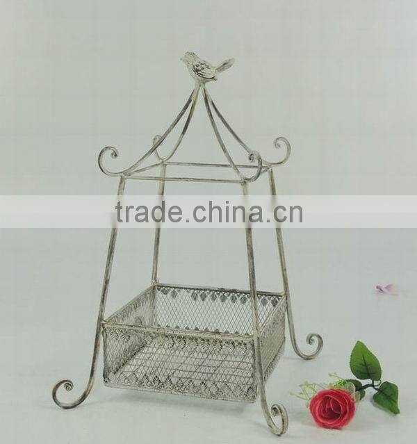 Shabby chic wholesale floor standing basket