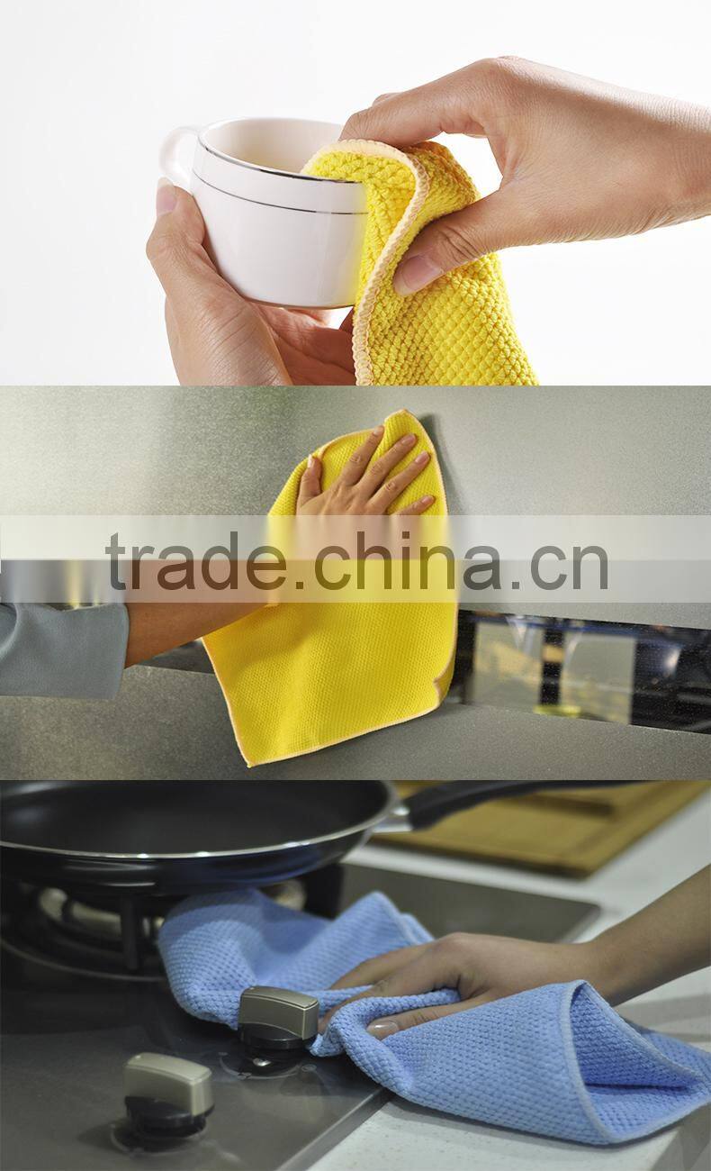 bathroom used microfiber towel