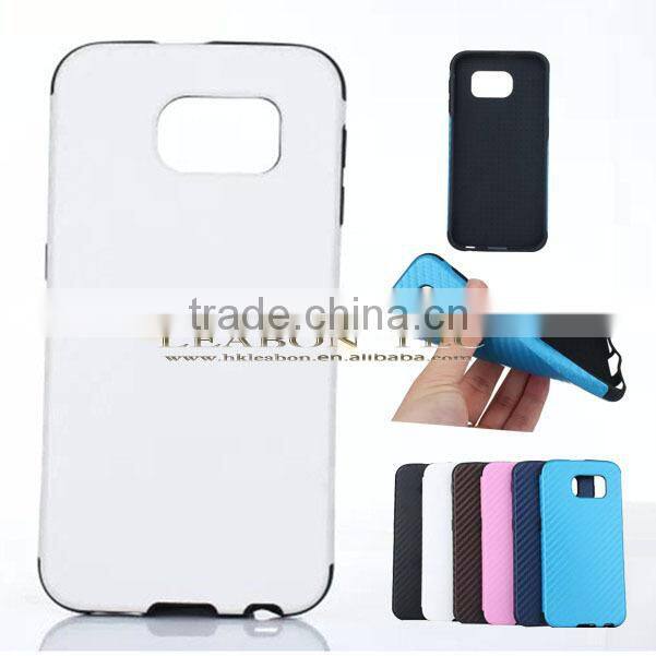 high quality ultrathin carbon fiber style Soft TPU Back Cover Case For Samsung Galaxy S6