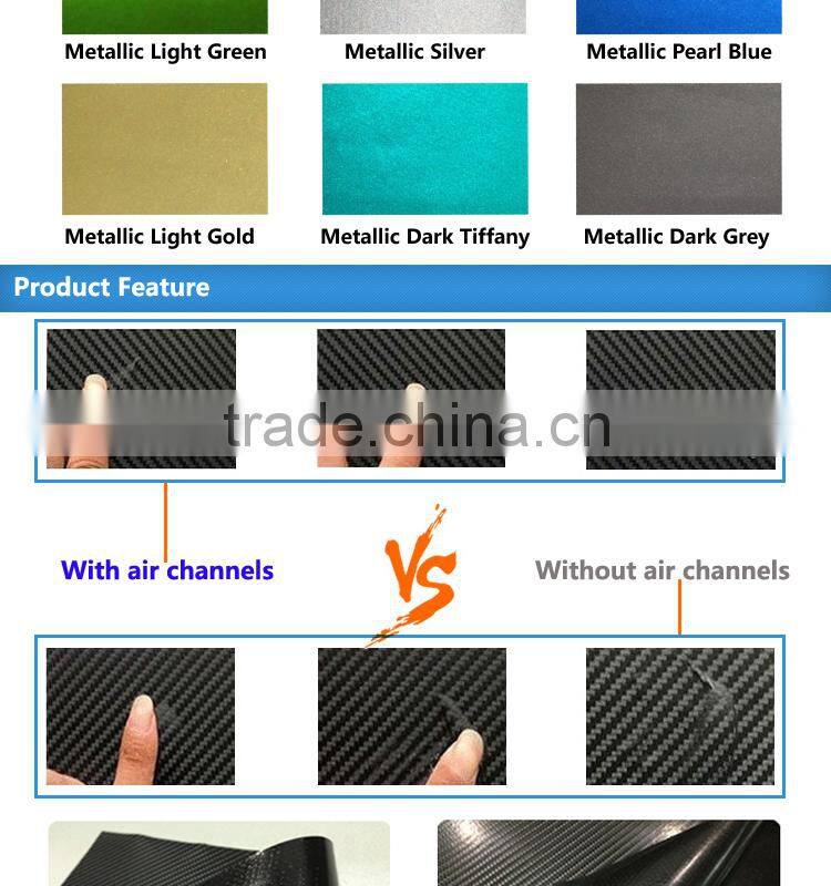 CARLIKE Removable Ice Purple Soft Metallic PVC Car Wrap Vinyl Film