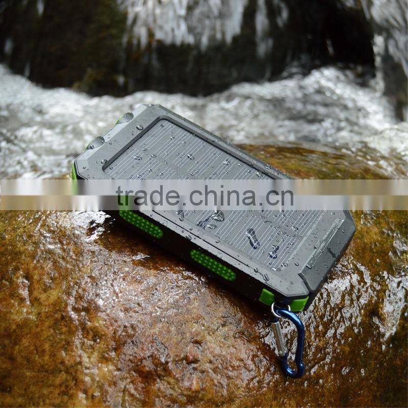 8000mAh multi junction solar cell universal power bank