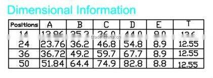 DDK Plug Male DIP Type Champ 2.16mm Header Connector PCB Straight mounting