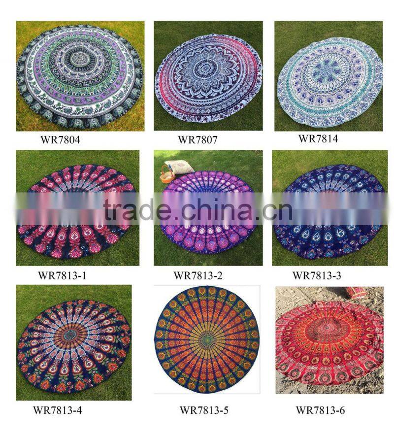 Latest Design Totem Round Beach Scarves Picnic Mat