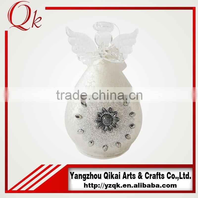 beautiful glass angels glass crafts with small size for decoration