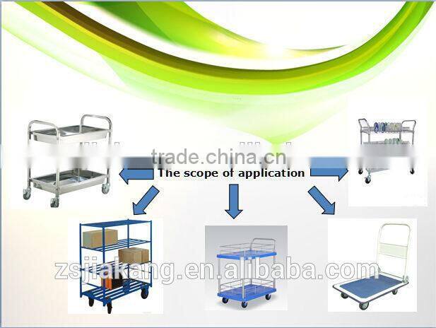 3''ball bearing medium duty pu corner caster