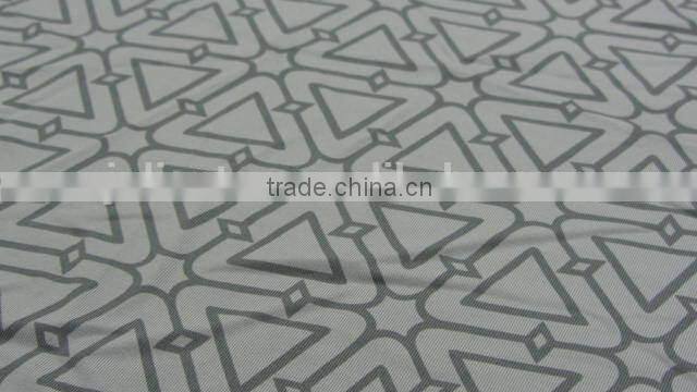 grey triangle polyester milk fiber Spandex print lycra fabric