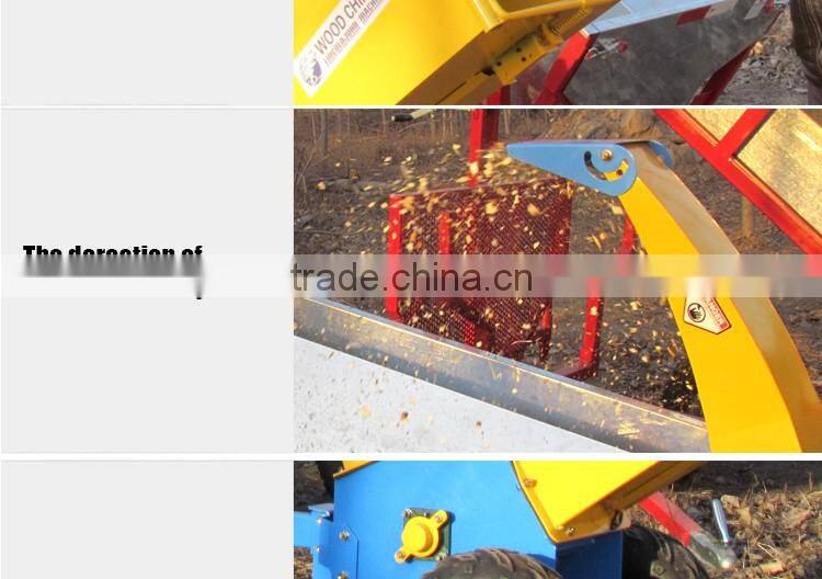 Small ATV wood chipper with gasoline engine