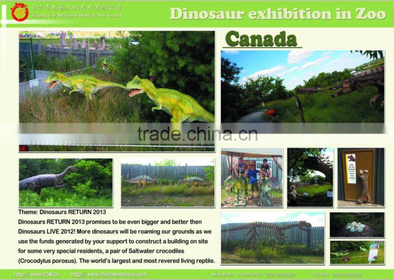 Life Size Dinosaur Head Moving with Track