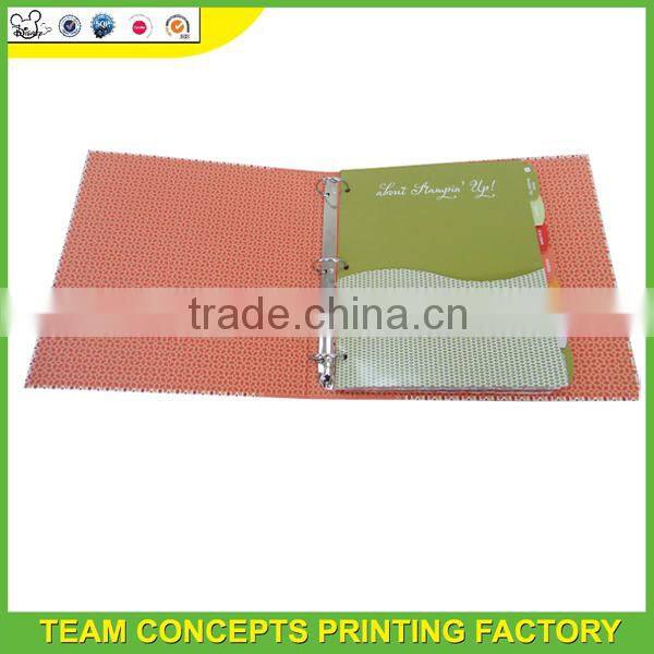 Paper board material ring binder portfolio