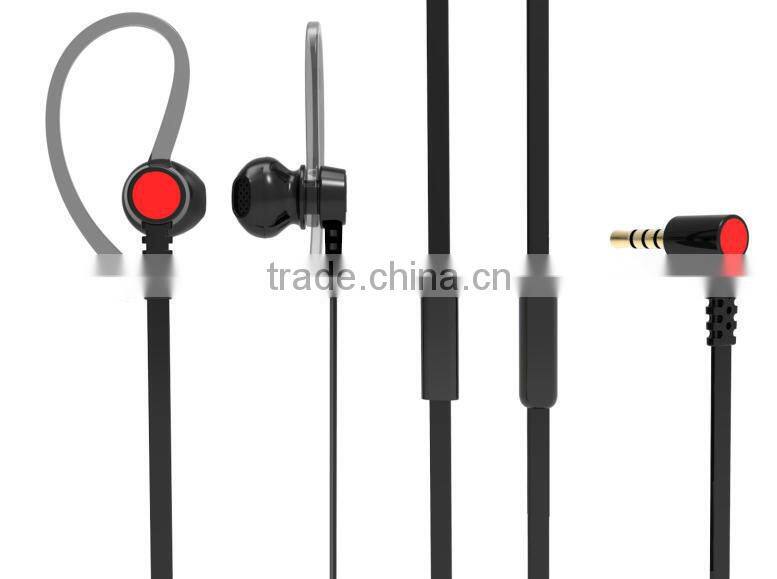 In-ear earphone earhook sport earphone mp3 player and mobile phone earphone