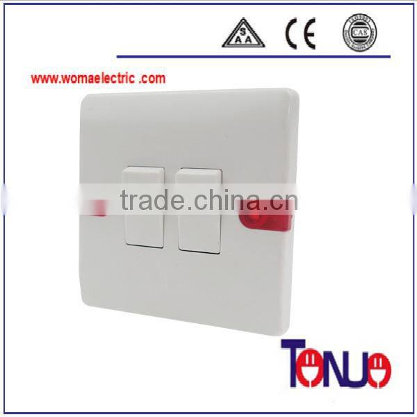 2 gang bakelite wall switch