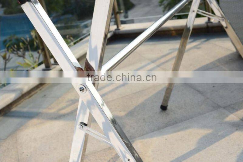 X shape stock folded steel garment rack laundry cloth hanger
