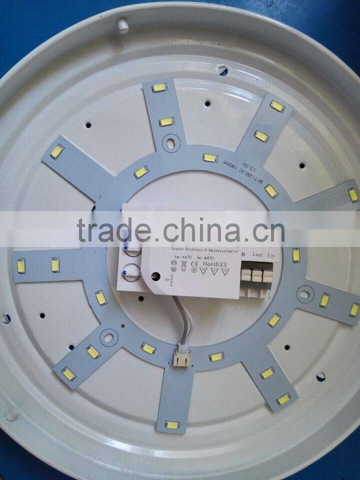 Sensor Distance,Sensitivity,Time dalay adjustable 12W microwave LED Sensor Lamp