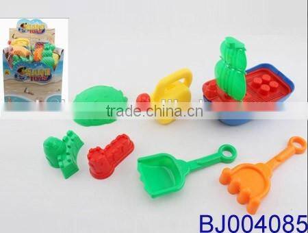 7pcs Deluxe Plastic Sand toy Big Beach Toy playset for Kids