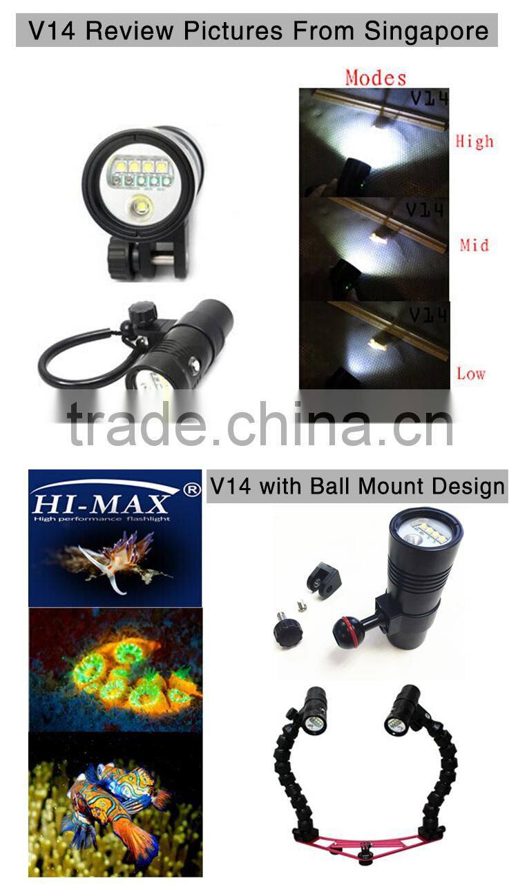 Best selling wide angle 110 UVscuba strong light torch diving