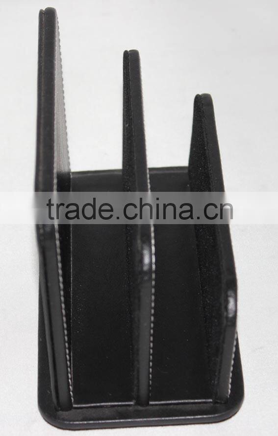 Leather desktop storage box/office accessory/hotel accessory/stationary holder/ office sundries holders/desktop ID card holder/