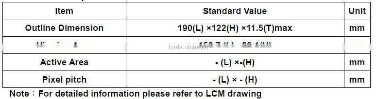 7" OLED like effect TFT LCD Module with controller and RS232/ RS485/ TTL interface