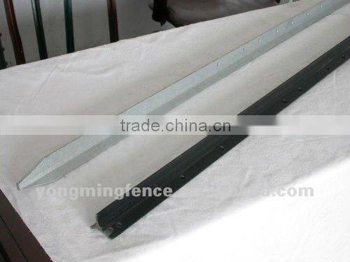 Security of forestry fence with Y post