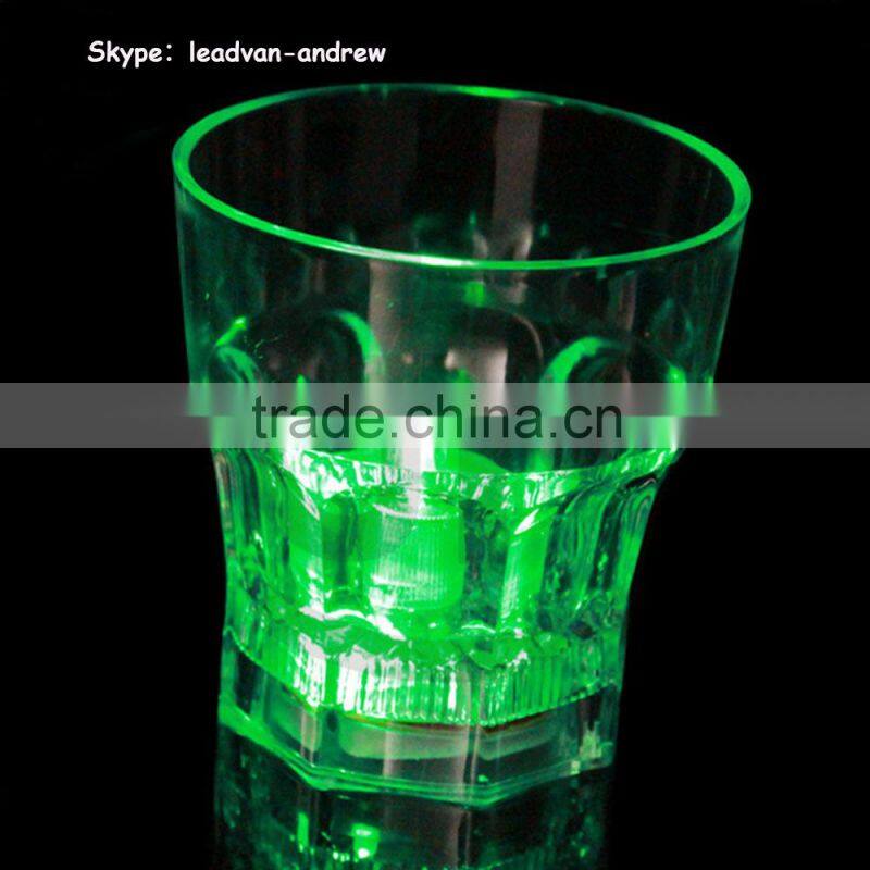 Octagon LED Cup LED Whisky Glass For Promotion