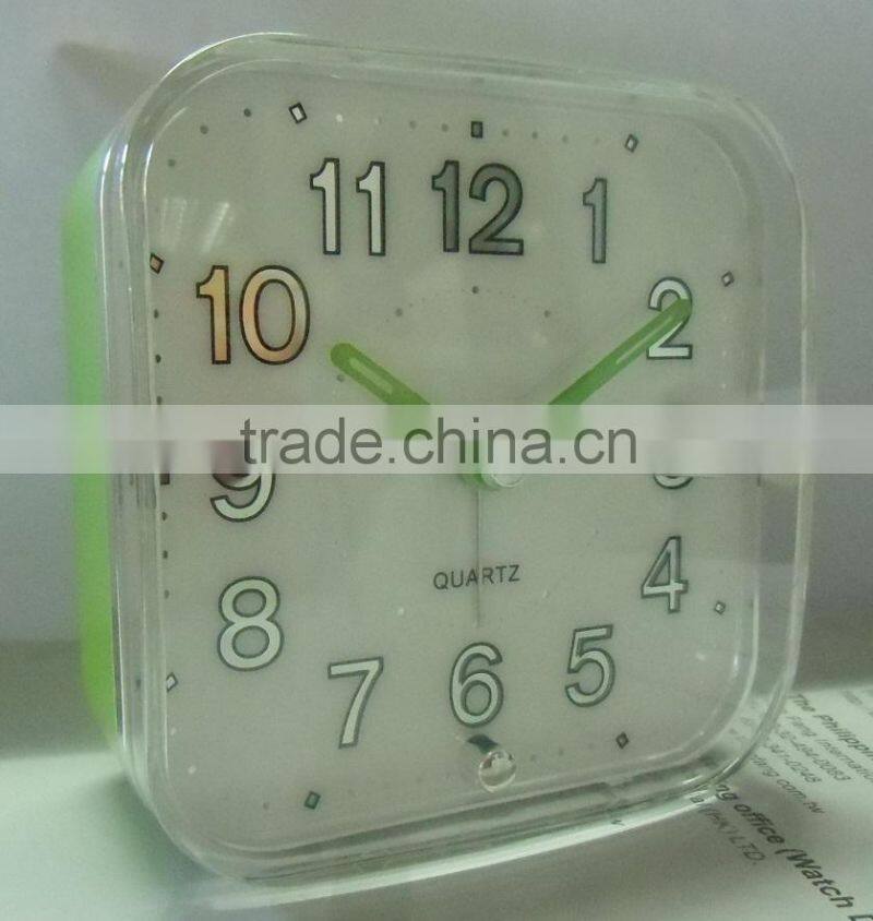 Simple modern design table sweep Clock Snooze Beep crescendo sound