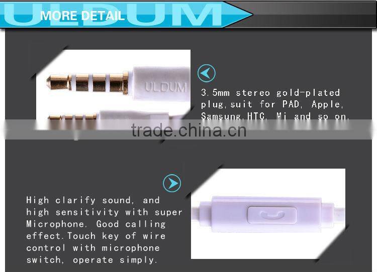 ULDUM hot sale glowing earphones/led earphones for kids