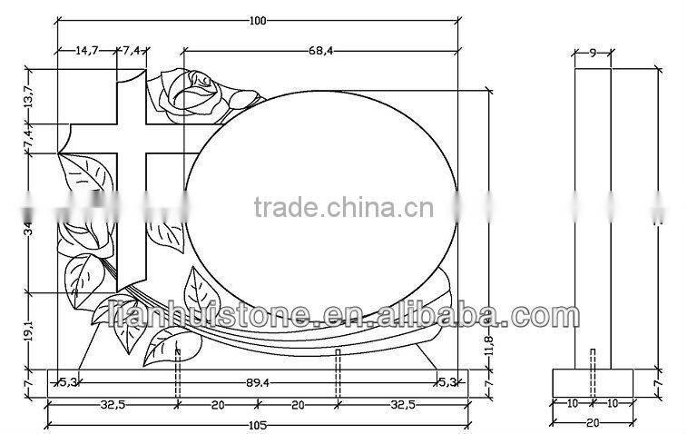 customizable granite Italy celtic cross headstones