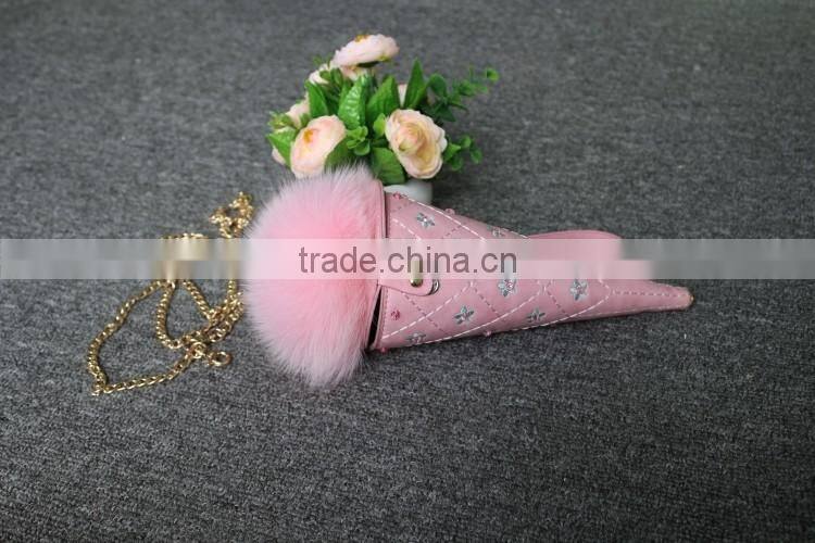 Wholesale Elegant Bag Women Fox Fur Ball Gift Bag