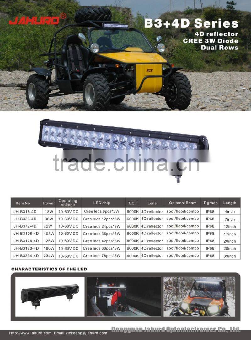 truck offroad LED light high quality auto LED light 4*4LED car light auto LED arch bent