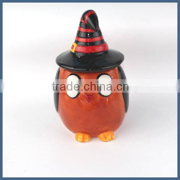 Christmas decorations for home cartoon ceramic jar