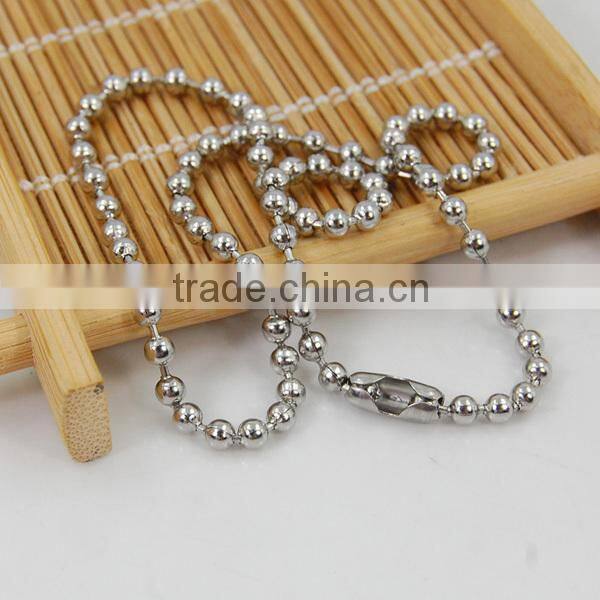 Stainless steel 304 ball chain hardware fashion jewelry chain for handbags link or decoration