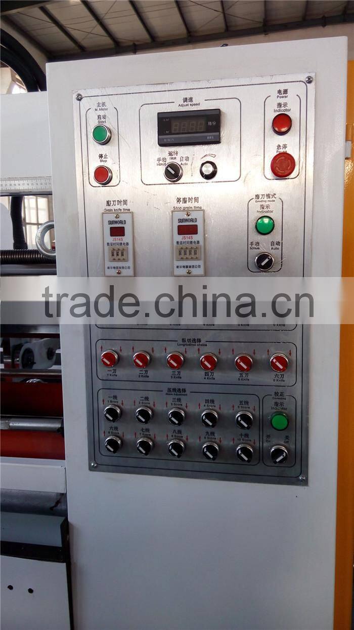 SMBD-QDD-3000 Knife & creaser both move by electric thin blade slitter scorer