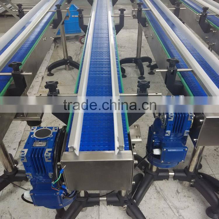 plastic belt lifting conveyor by customized