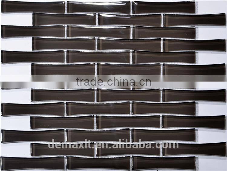 Dezhou demax balck bamboo Interior Design Professional Glass Mosaic