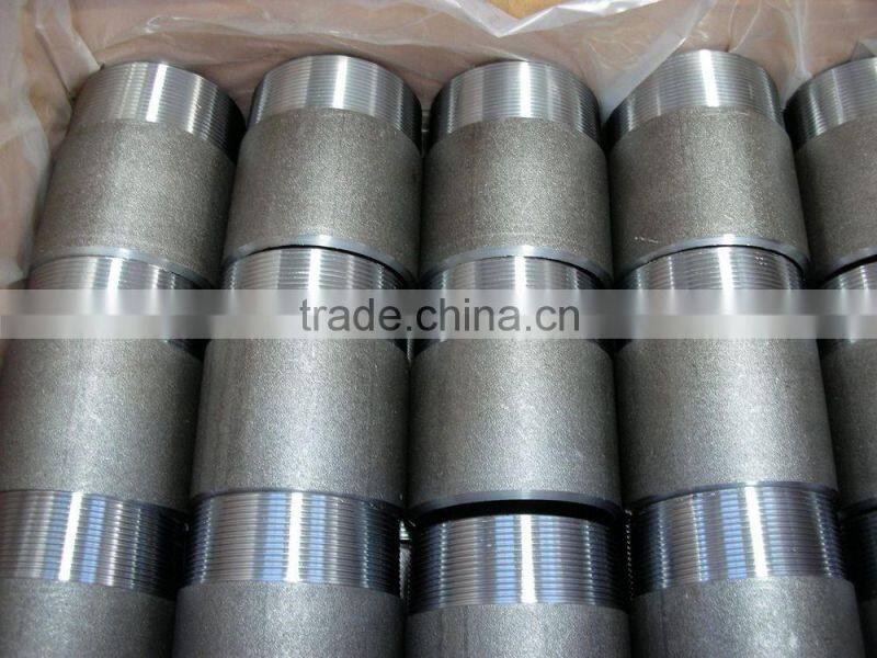Astm A733 sch40 stainless steel male threaded pipe nipple