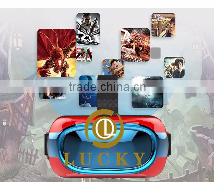 2016 fashionable Virtual VR machine VR glasses machine 3D box virtual reality helmet mirror storm best gifts paly games watch tv
