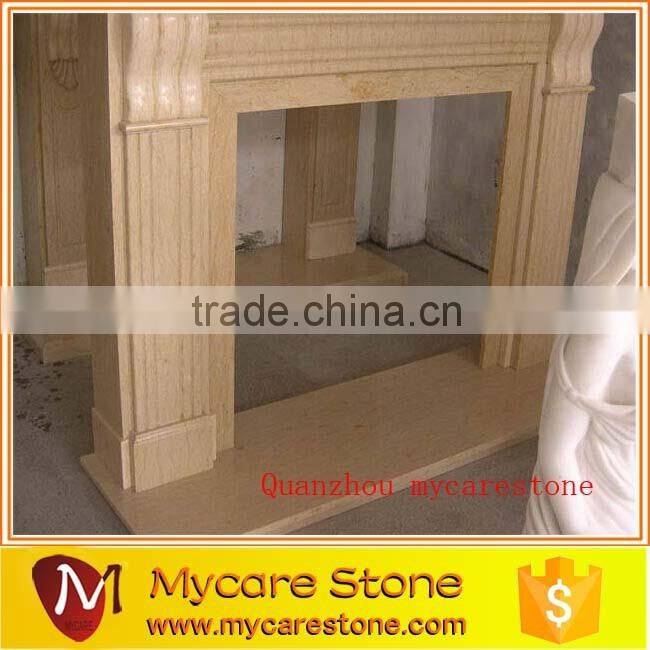 Hot sale interior decoration marble stone fireplace
