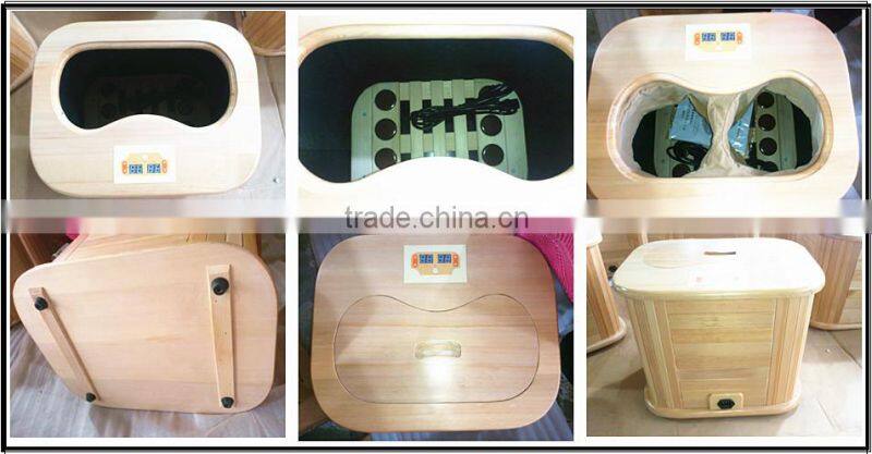 2016 Home Made Portable mini sauna for Detoxing Feet with electric massager (CE/RoSH/ISO)