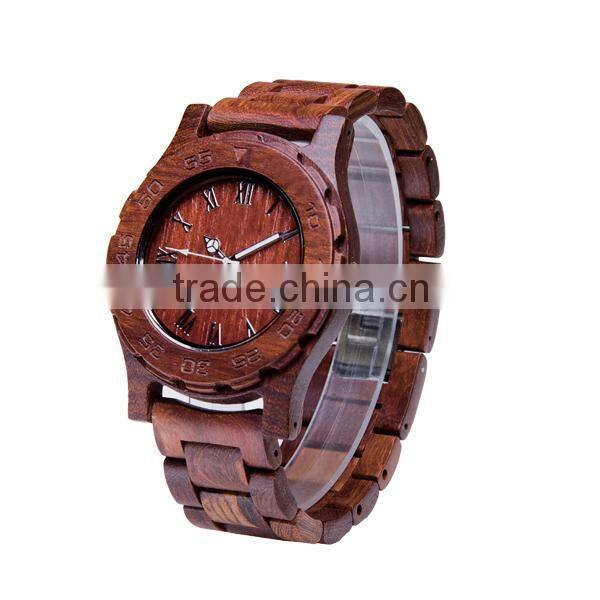 wooden watch for man luxury designer waterproof wood watch