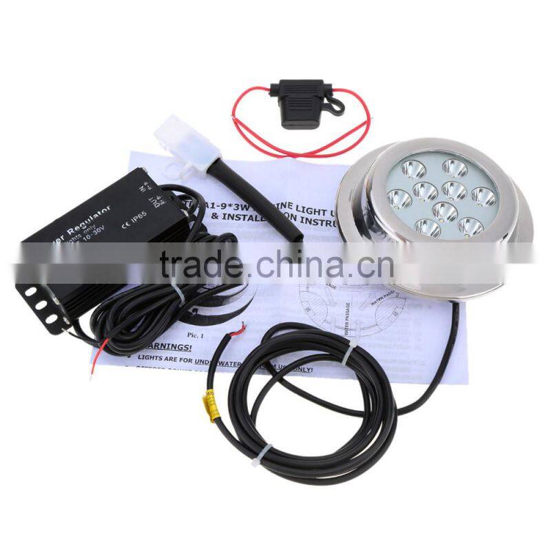 DC8-28V IP68 27W LED Marine Light LED Underwater Boat Light