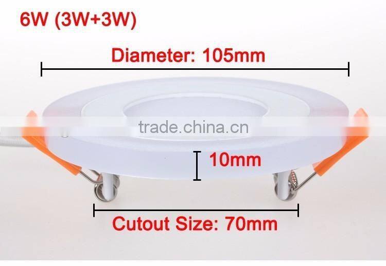New Design 3 Modes Round Square recessed led Panel Down Light 16W