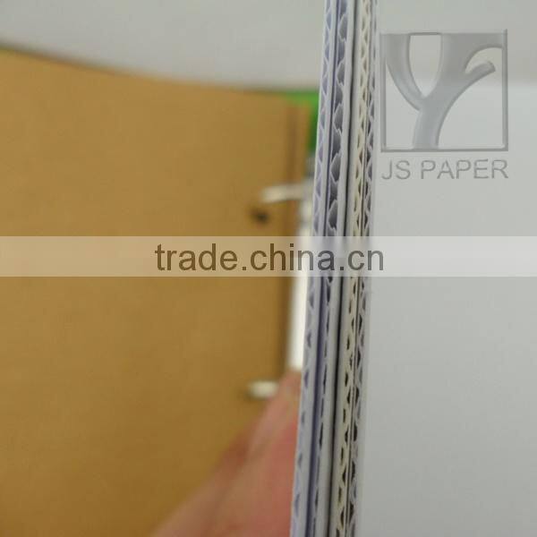 White corrugated cardboard