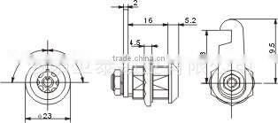 Hot sale pin tumbler lock with tubular key cabinet emergeny lock