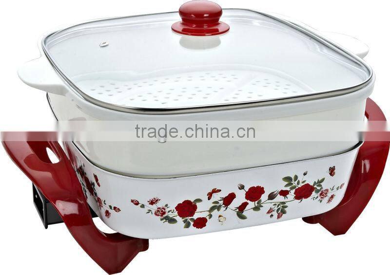 electric pizza pan with non-stick coating