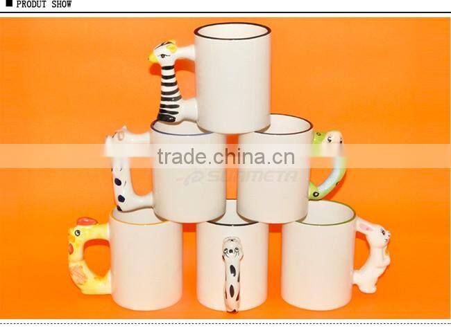 Sunmeta MKB ceramic animal mug best sublimation china