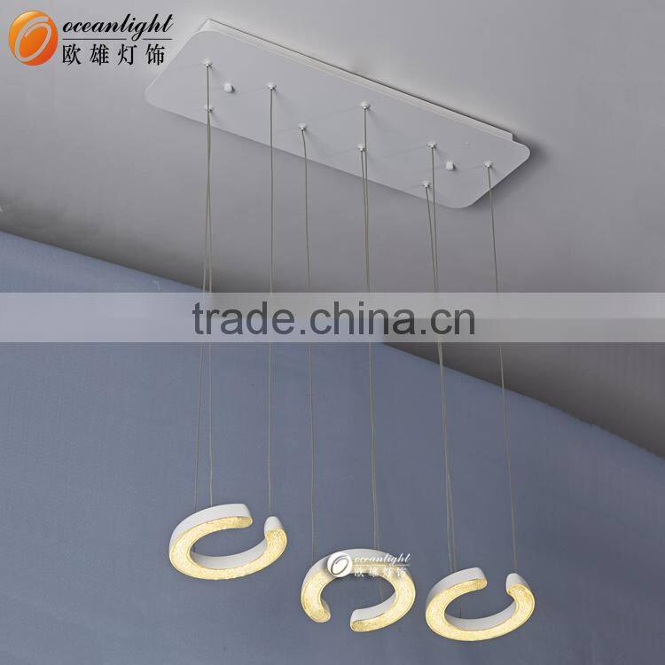 Crystal Sand Pendant Lamp Lampadari Modern Acrylic Light OXD9065-6C