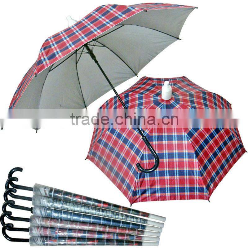 Black Automatic straight Anti-drip umbrella
